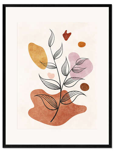 Framed art print Boho branch