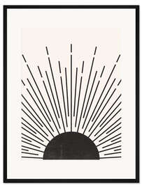 Gerahmter Kunstdruck Skandinavischer Sonnenuntergang