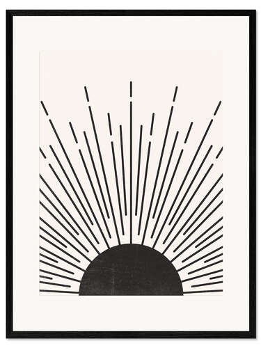 Plakat artystyczny premium w ramie Scandinavian sunset