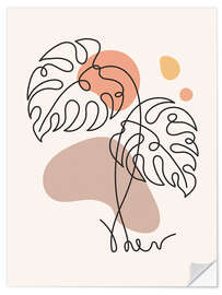 Sticker mural Monstera Leaf I