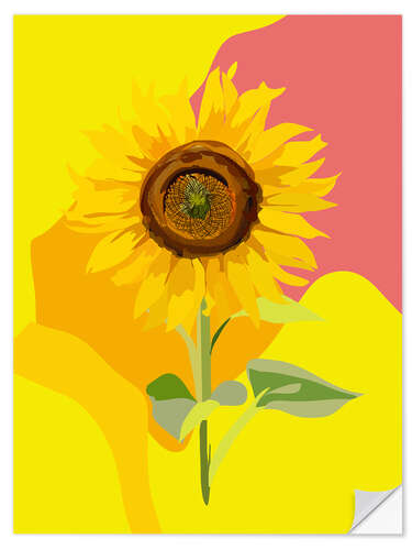 Wall sticker Sunflower