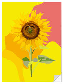 Wall sticker Sunflower