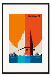 Gerahmter Kunstdruck Hamburg 17