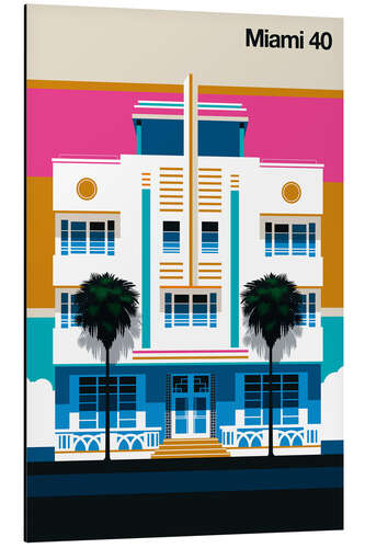 Aluminium print Miami 40