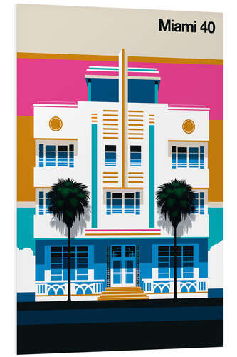 Tableau en PVC Miami 40