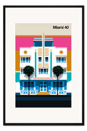 Gerahmter Kunstdruck Miami 40