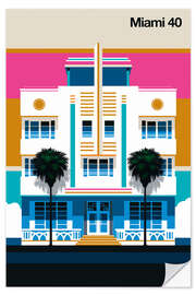 Adesivo murale Miami 40