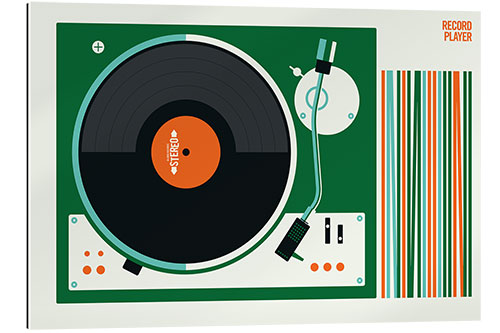 Quadro em plexi-alumínio Record Player