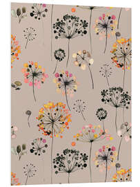 Foam board print Cottagecore Wild Dandelions