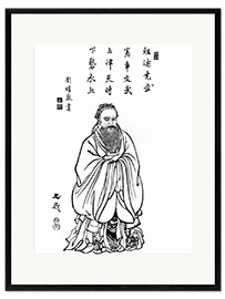 Ingelijste kunstdruk Confucius