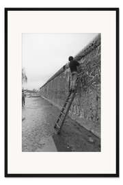 Gerahmter Kunstdruck Mauerspecht