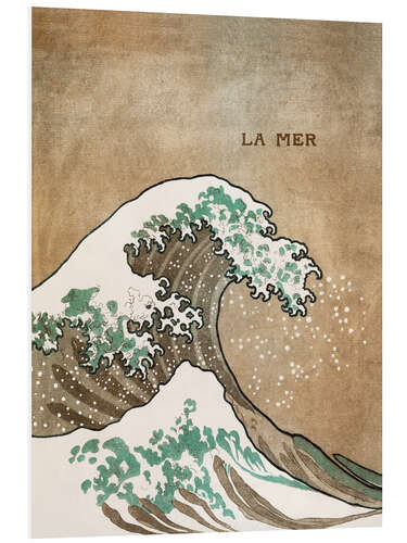 Foam board print The Wave / The Sea (French)