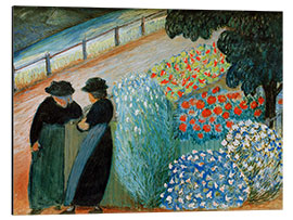 Quadro em alumínio Jardim feminino - Marianne von Werefkin