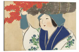 Magnettafel Brennholzverkäuferin