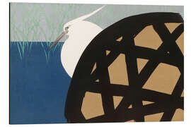 Magnettafel Weißer Reiher