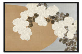 Gerahmter Kunstdruck Chrysanthemen