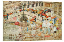 Magnettafel Regenschirme im Regen