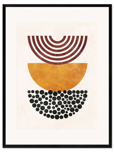Framed art print Abstract Geometric Shapes I