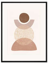 Gerahmter Kunstdruck Minimalistische abstrakte Geometrie II