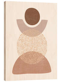 Wood print Minimalist Abstract Geometry II