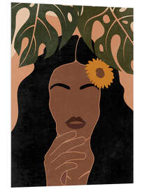 Foam board print Flower woman