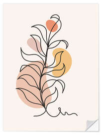 Wall sticker Botanical Line Art