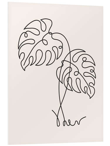 Bilde på skumplate Monstera Leaf II