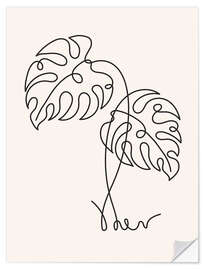 Sticker mural Monstera Leaf II