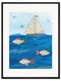 Gerahmter Kunstdruck Zusammen segeln II