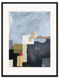 Gerahmter Kunstdruck Block Abstract I