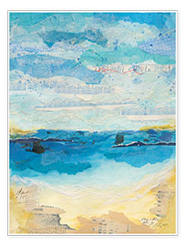 Wandbild  Abstrakte Küstenlinie III - Courtney Prahl