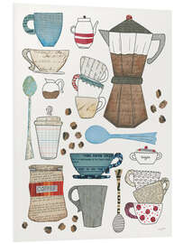 Foam board print Coffee collage