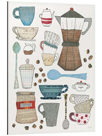 Magnettafel Kaffeecollage