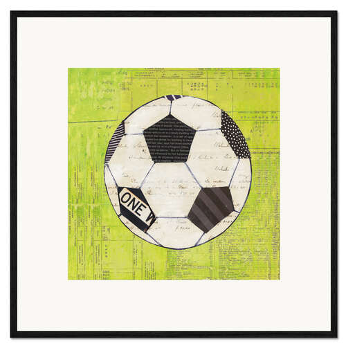 Gerahmter Kunstdruck Fußballspielen