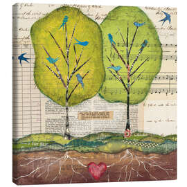 Canvas print Bird songs - Courtney Prahl