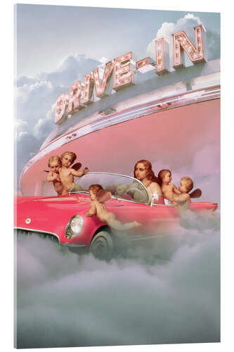 Acrylglasbild Himmels Drive-In