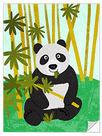 Wall sticker Panda berries