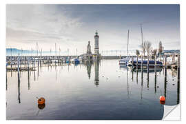 Wandsticker Hafen von Lindau am Bodensee