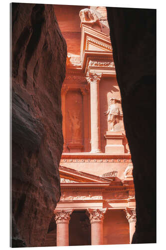 Acrylic print The Treasury of Petra