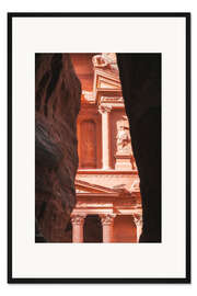 Gerahmter Kunstdruck Die Schatzkammer von Petra
