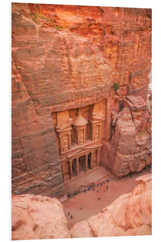 Foam board print The treasury of Petra II