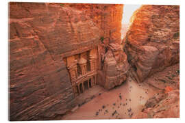 Acrylic print The treasury of Petra III