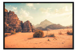 Gerahmter Kunstdruck Wadi Rum Wüste