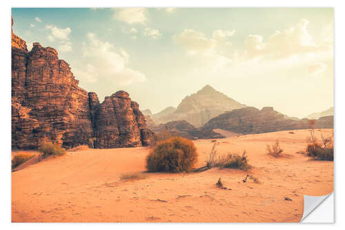 Vinilo para la pared Desierto de Wadi Rum