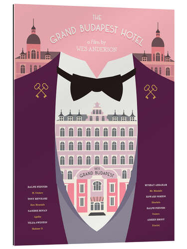 Quadro em plexi-alumínio The Grand Budapest Hotel