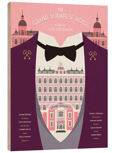 Puutaulu The Grand Budapest Hotel