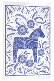 Gallery print Dala Horse Blue