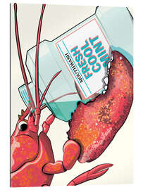 Gallery print Lobster drinks mouthwash