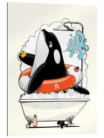 Gallery print Orca in the bathroom