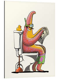 Magnettafel Seestern auf der Toilette